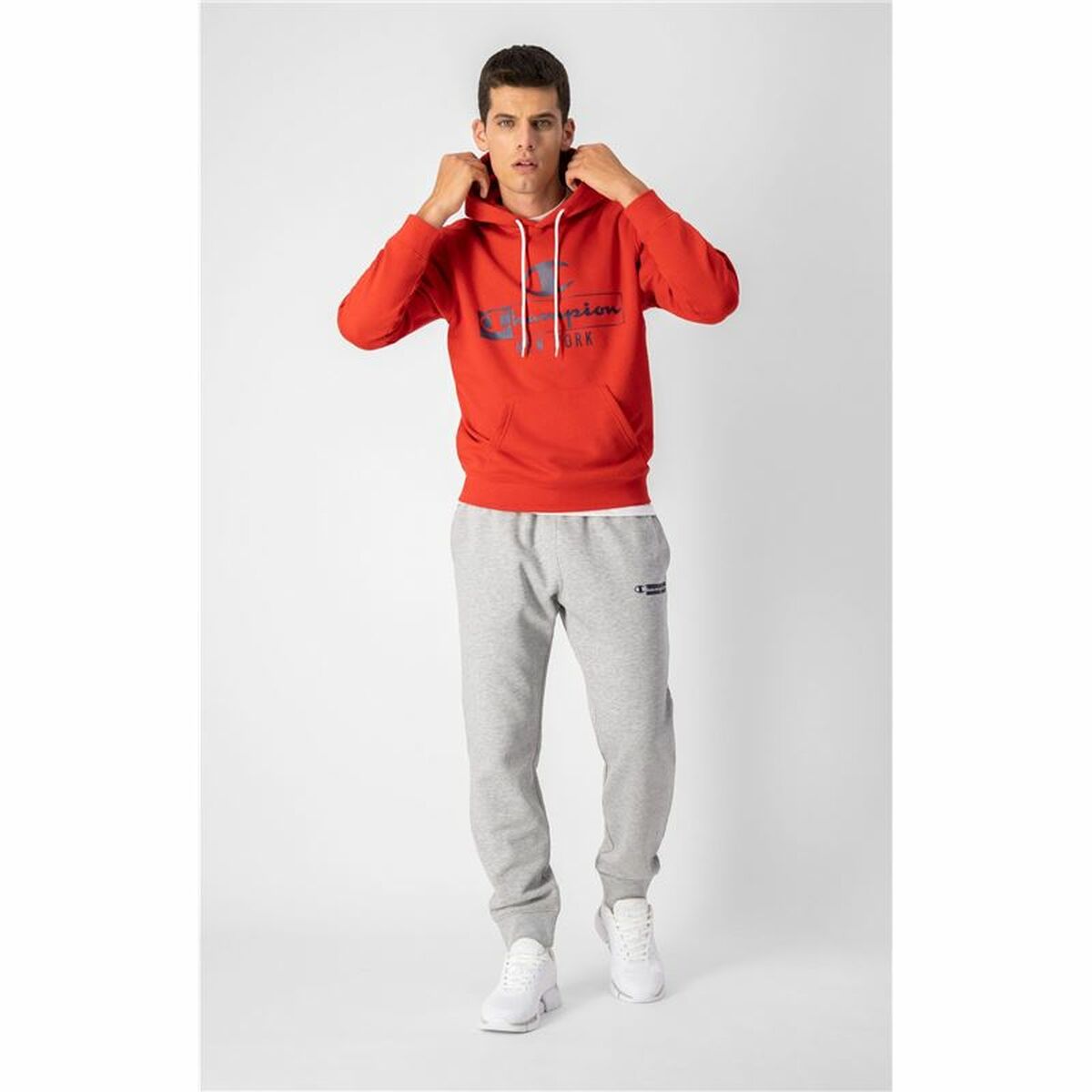 Hoodie Men's Champion Red-2