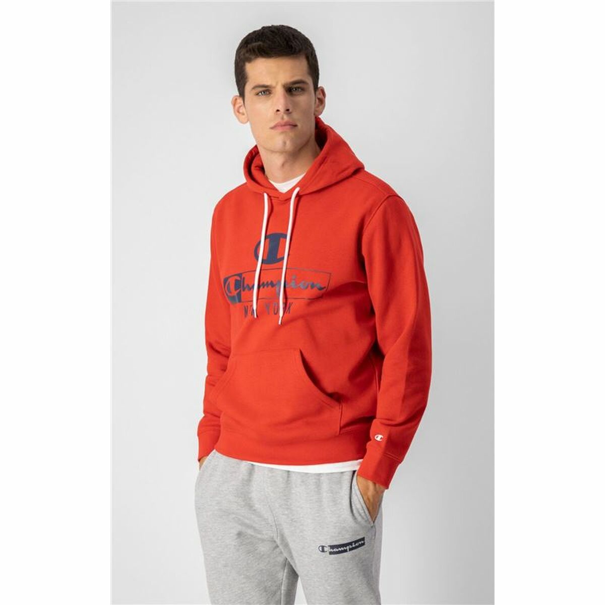 Hoodie Men's Champion Red-4
