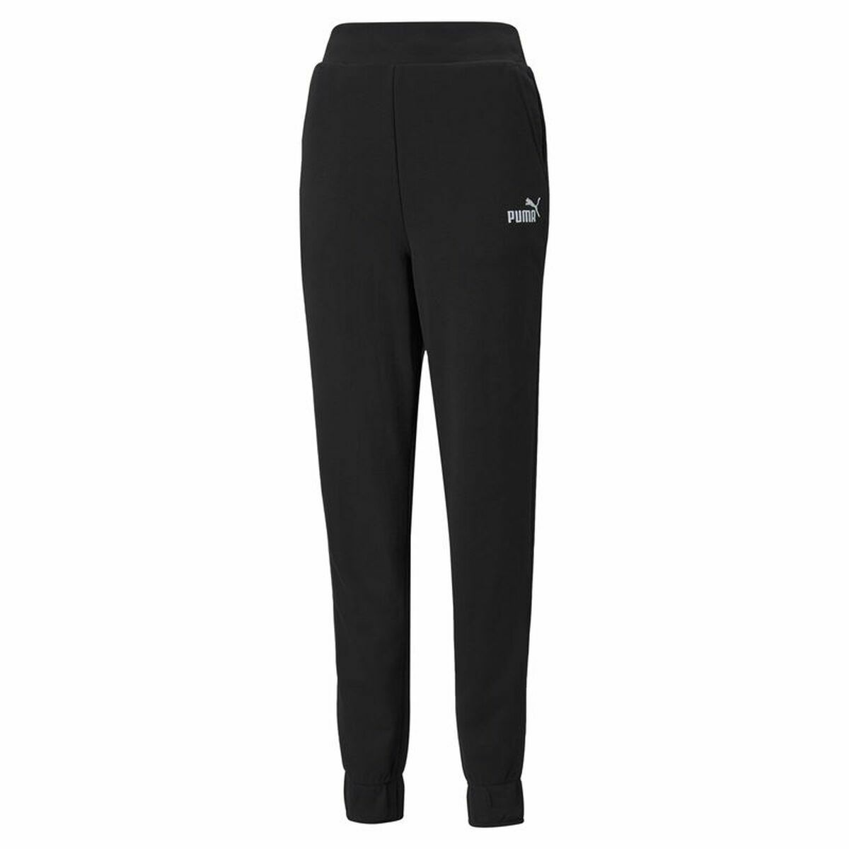 成人裤子Puma Essentials+Embroidery Black Woman-5