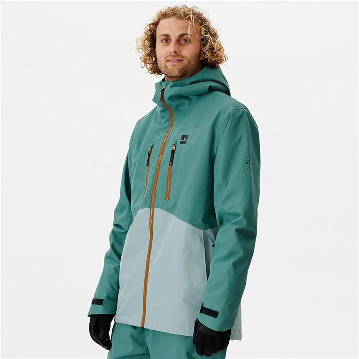 Rip Curl Freerider滑雪夹克蓝色男士-5