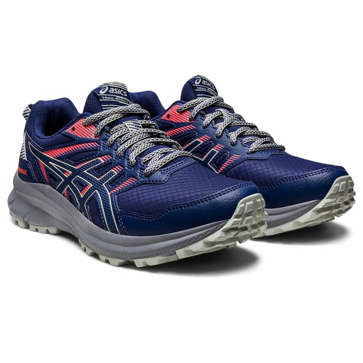 成人跑步运动鞋Asics Trail Scout 2女子海军蓝色-5
