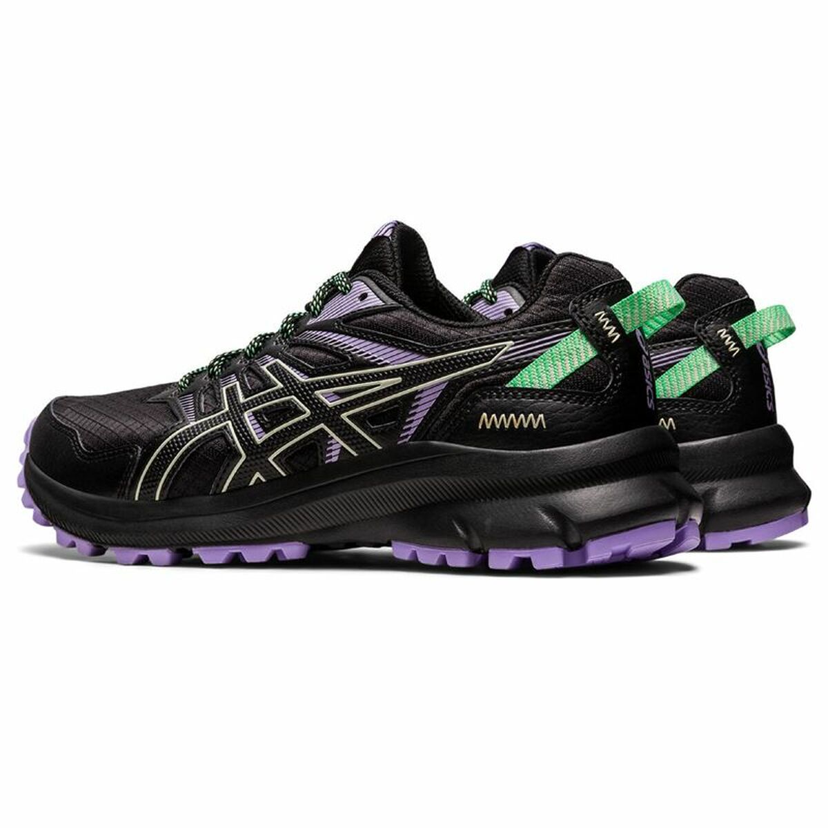 成人跑步运动鞋Asics Trail Scout 2女子黑色-6