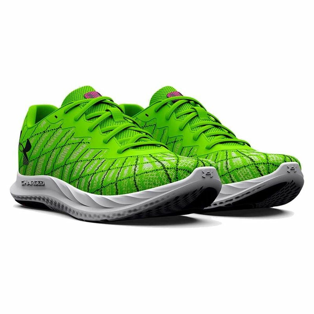 成人跑步运动鞋Under Armour Breeze 2 Lime Green Men-2