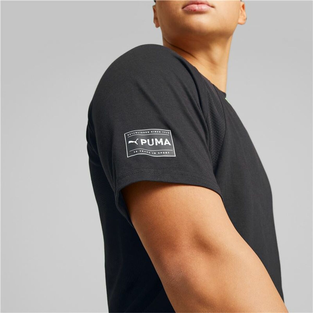 Футболка с коротким рукавом мужская Puma Ultrabreathe Triblend Чёрный-4