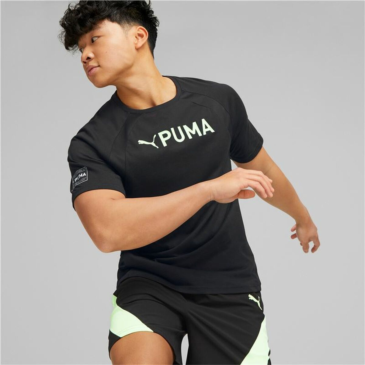 Футболка с коротким рукавом мужская Puma Ultrabreathe Triblend Чёрный-6