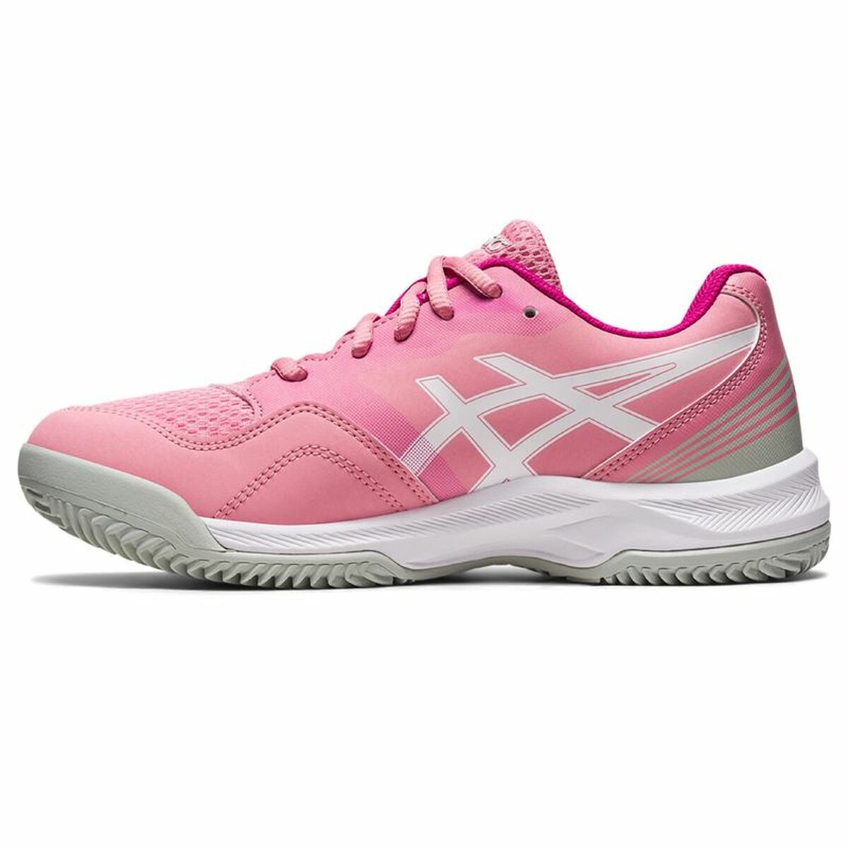 子供のためのテニススニーカーAsics Gel-Pádel Pro 5ピンクのユニセックス-2