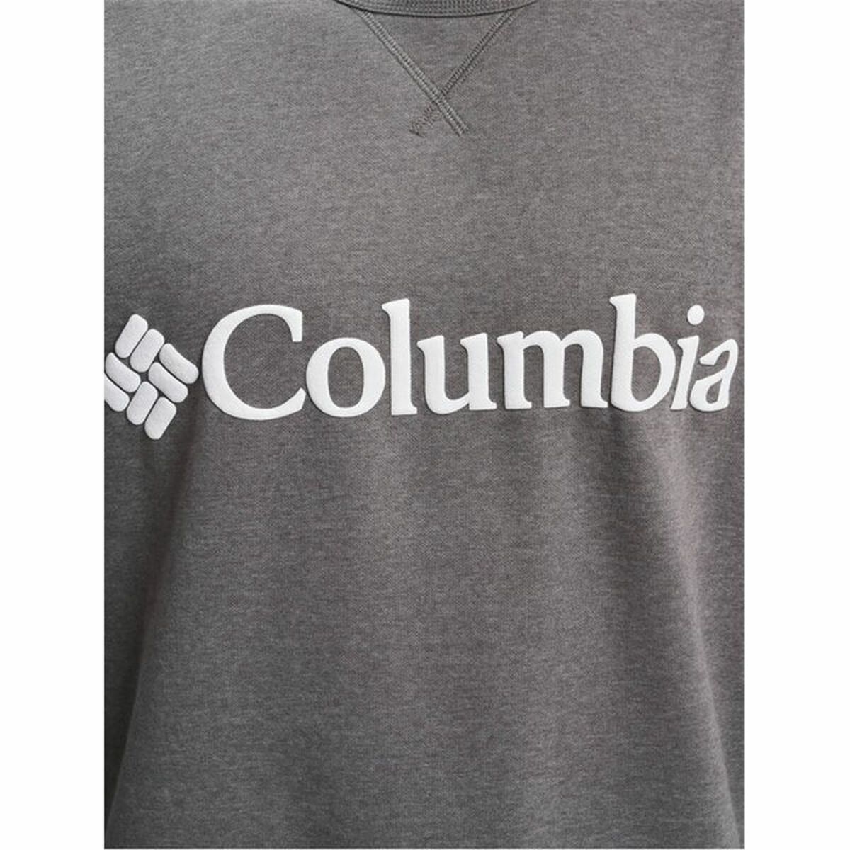 Толстовка без капюшона мужская Columbia Logo Fleece Crew Темно-серый-2