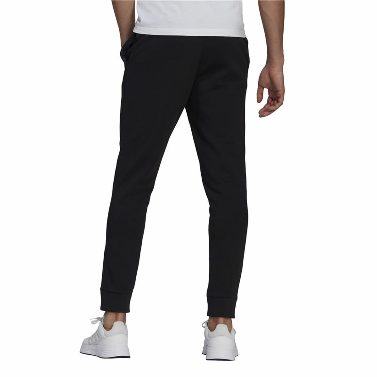 Длинные спортивные штаны Adidas Regular Fit Tapered Cuff Чёрный Мужской-3
