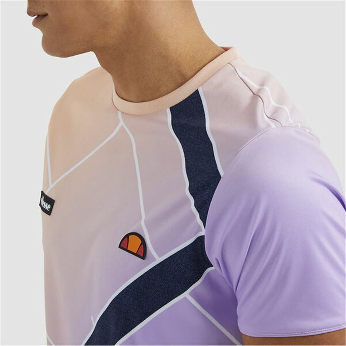 Kurzarm T-Shirt Herren Ellesse Fulgore Lila-4