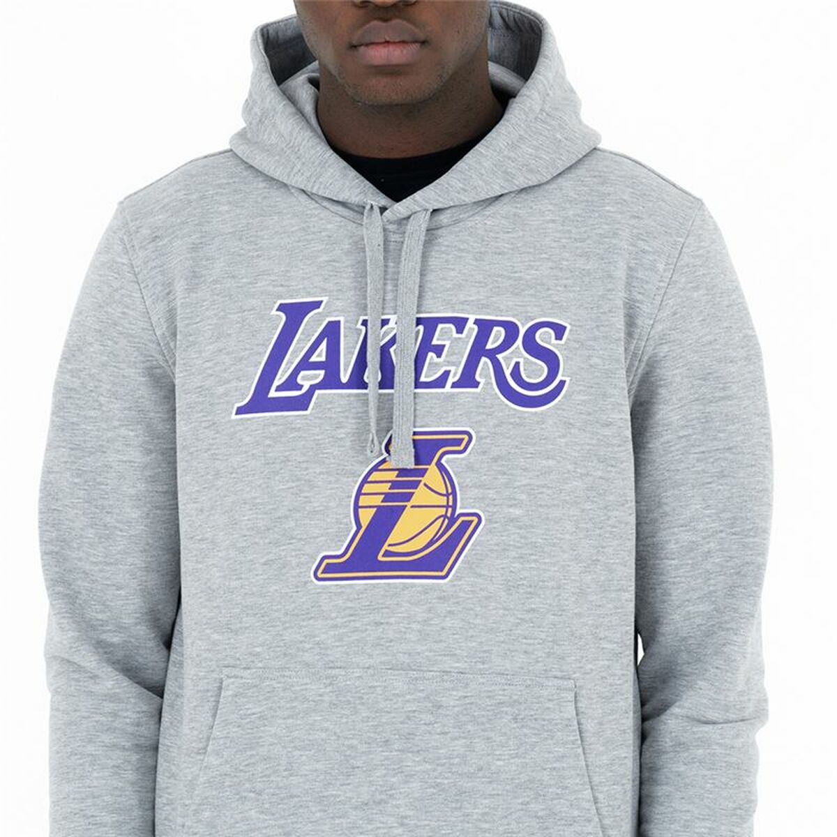 Толстовка с капюшоном унисекс New Era LA Lakers Серый-4