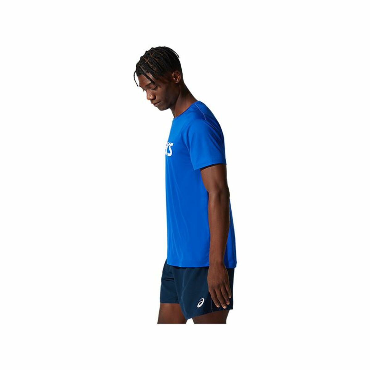 Футболка с коротким рукавом мужская Asics Core Синий-3