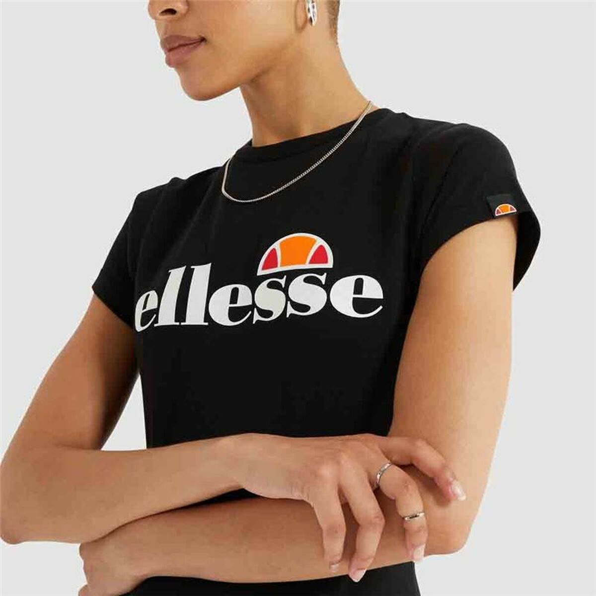 Футболка с коротким рукавом женская Ellesse Hayes Чёрный-3