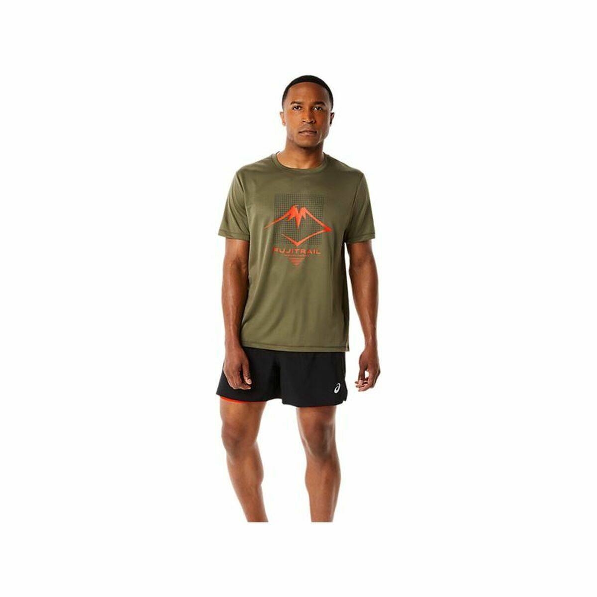 Футболка с коротким рукавом мужская Asics FUJITRAIL Зеленый-4