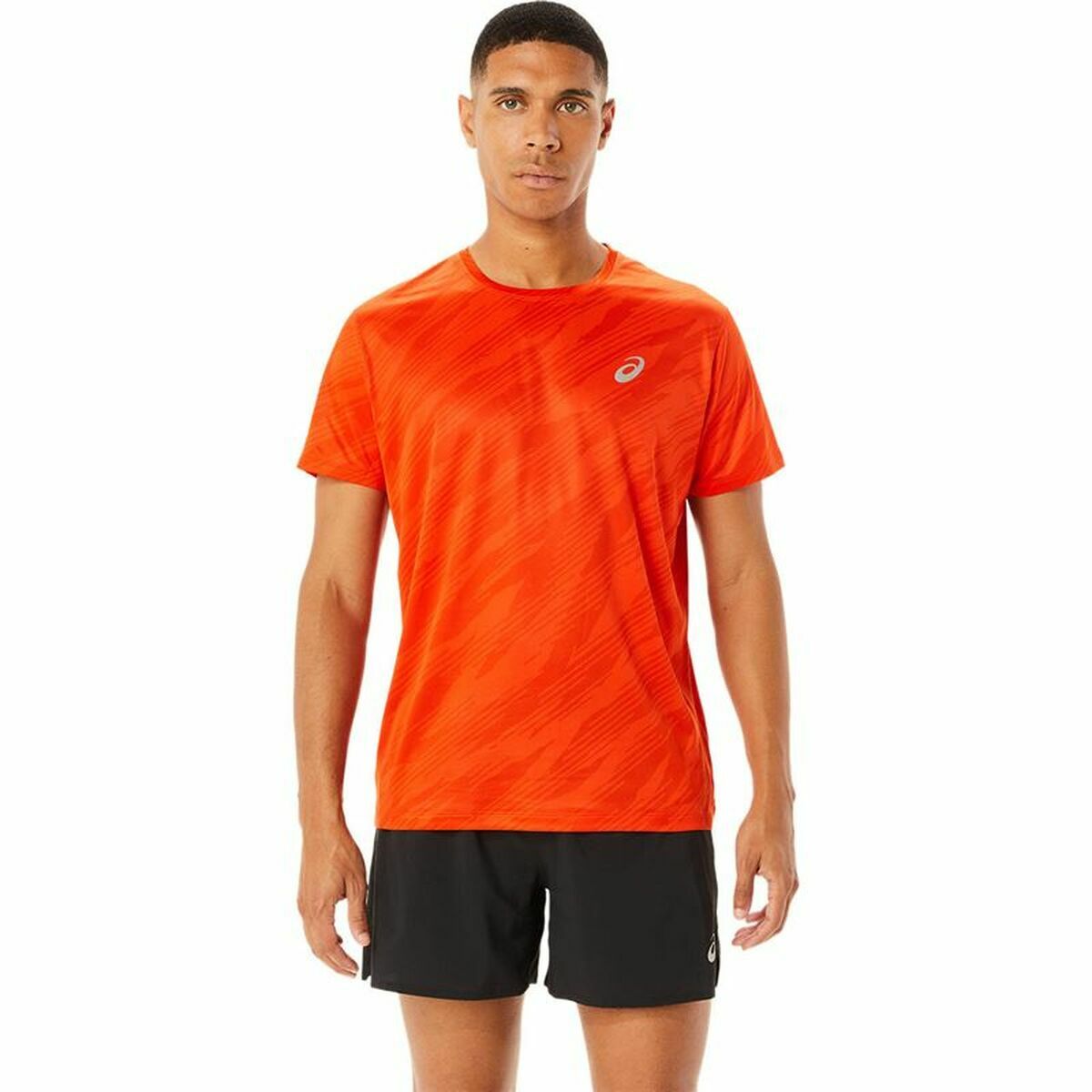 Erkek Asics Core Her Baskı Turuncu Kısa Kollu Tişört