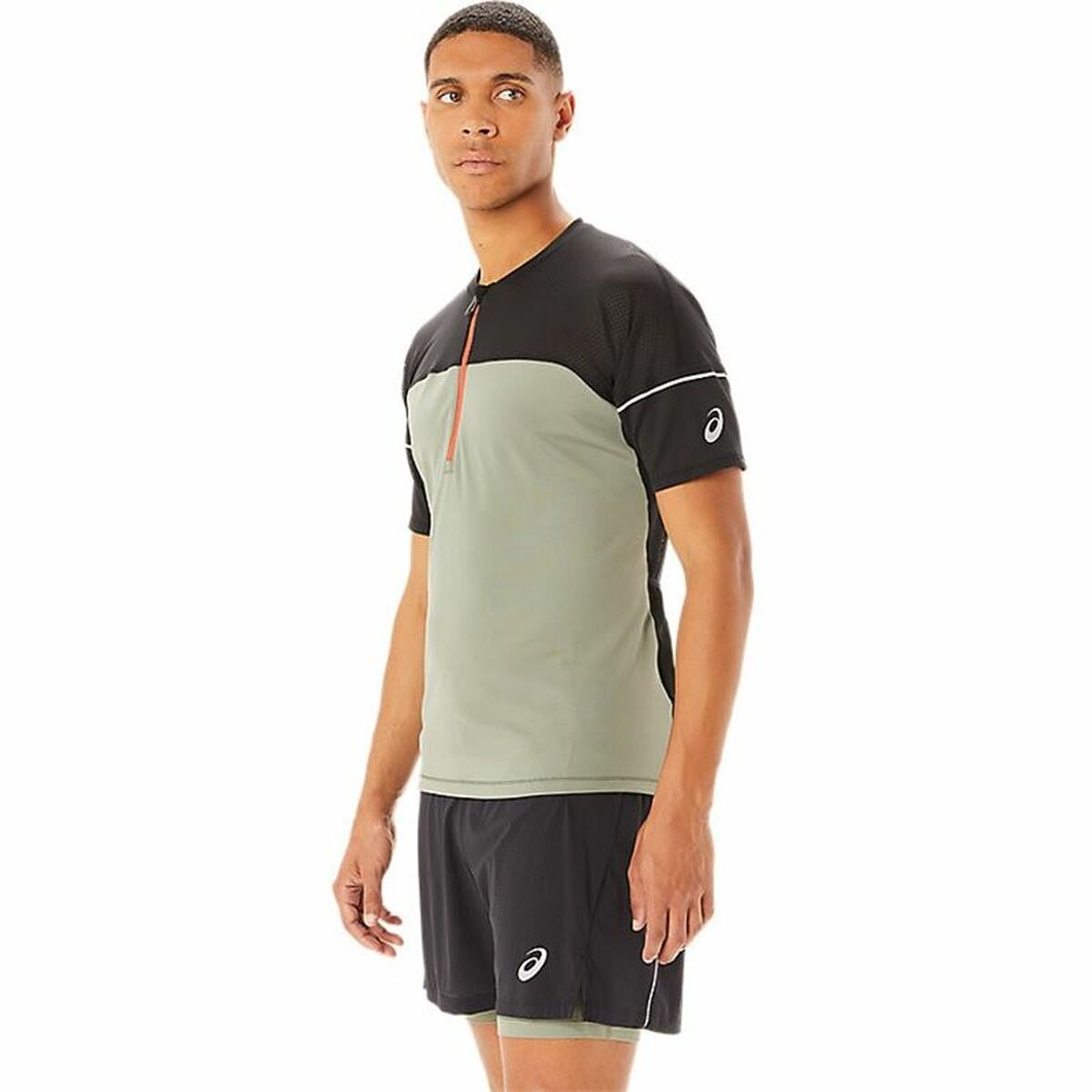 Футболка с коротким рукавом мужская Asics Fujitrail Top Зеленый-6