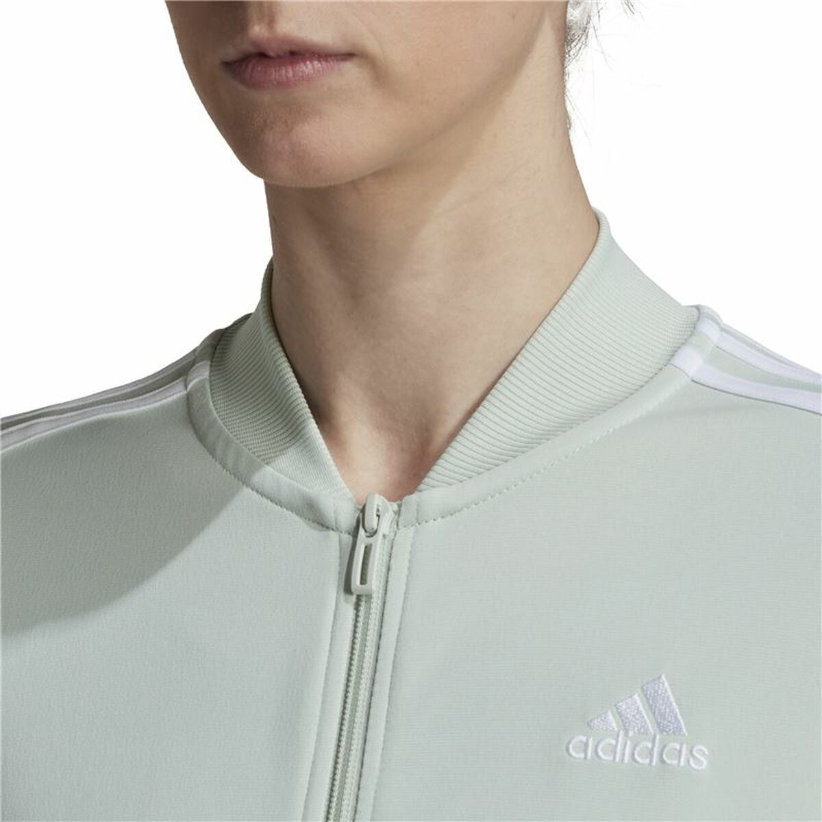 Женский спортивный костюм Adidas Essentials 3 Stripes Светло-зеленый-4
