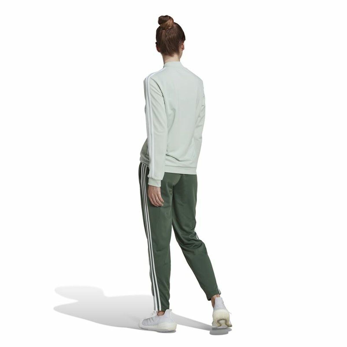 Женский спортивный костюм Adidas Essentials 3 Stripes Светло-зеленый-8
