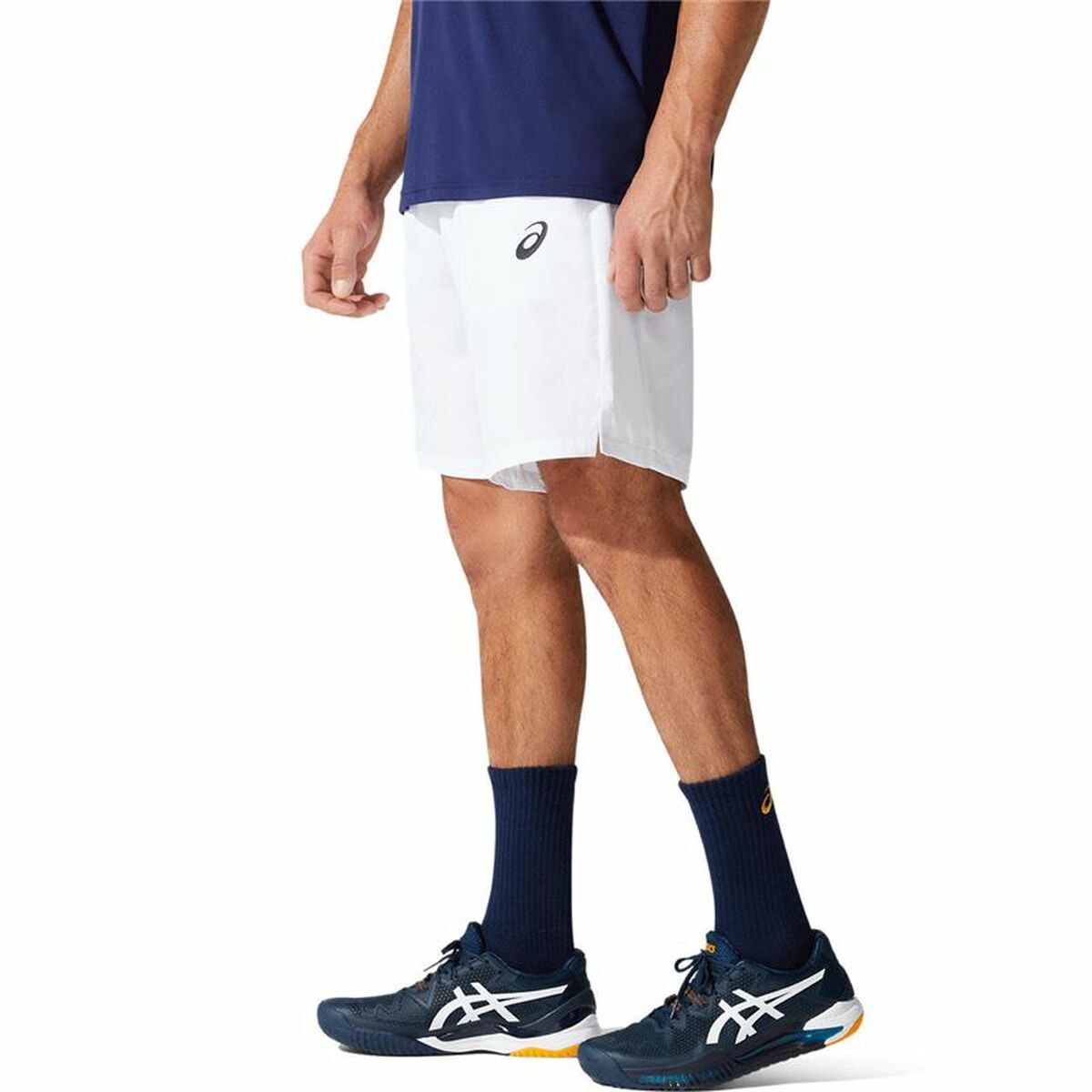 Sports Men's Shorts Asics Court M 9In White-3