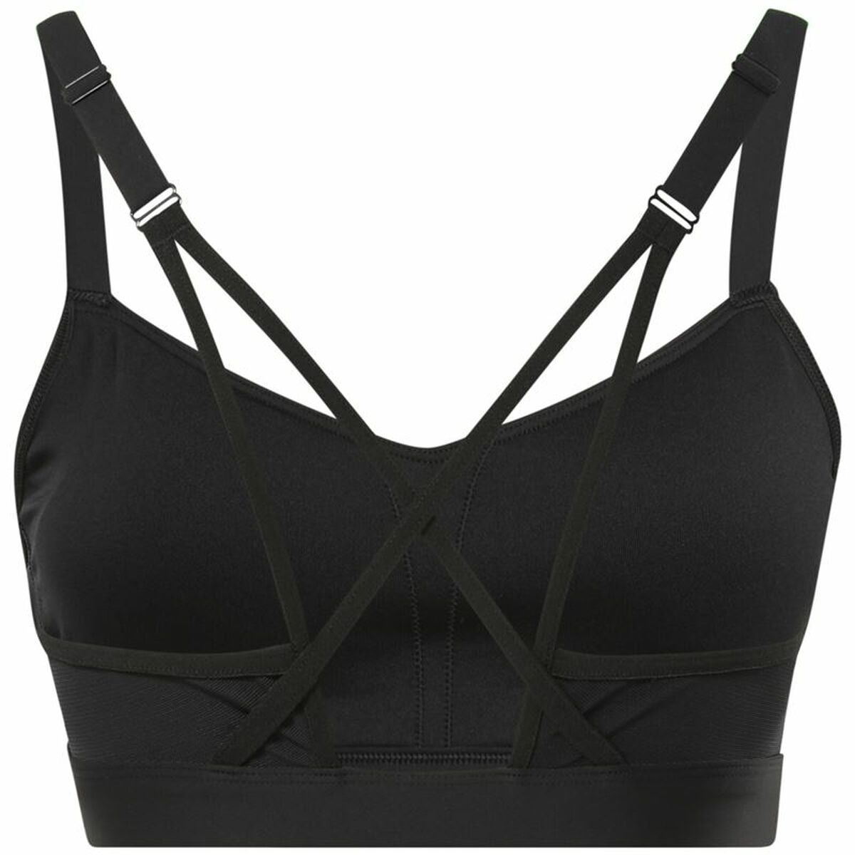 Спортивный бюстгальтер Reebok Lux Strappy Чёрный-3