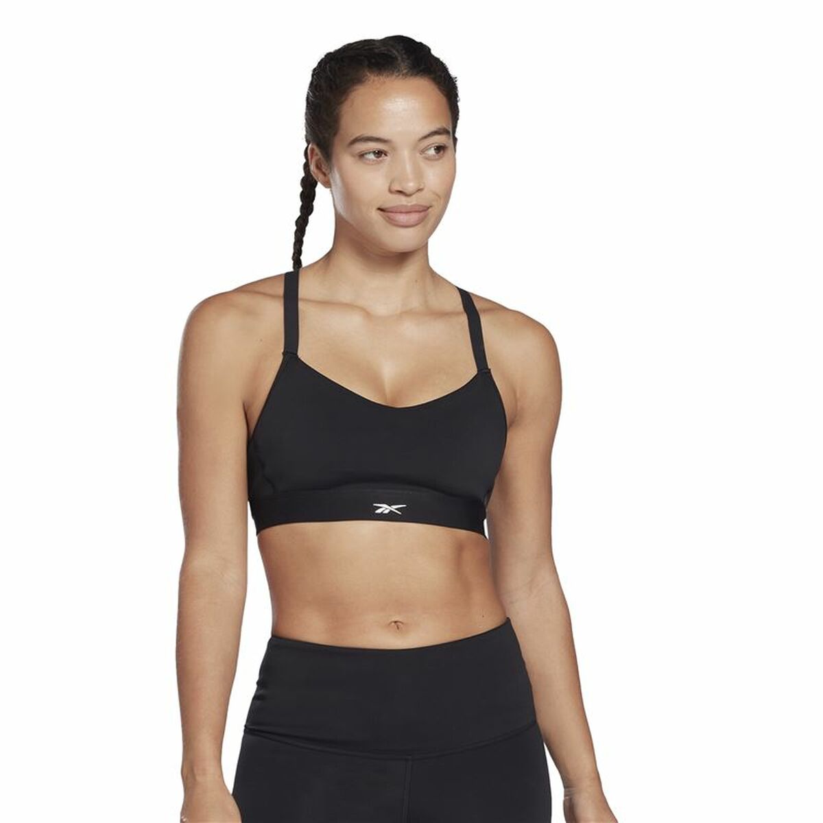 Спортивный бюстгальтер Reebok Lux Strappy Чёрный-4