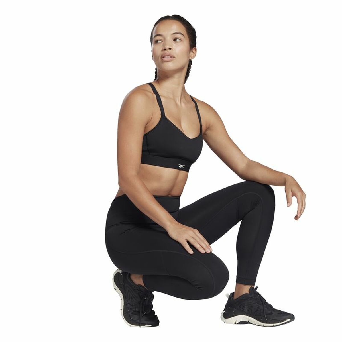 Спортивный бюстгальтер Reebok Lux Strappy Чёрный-8