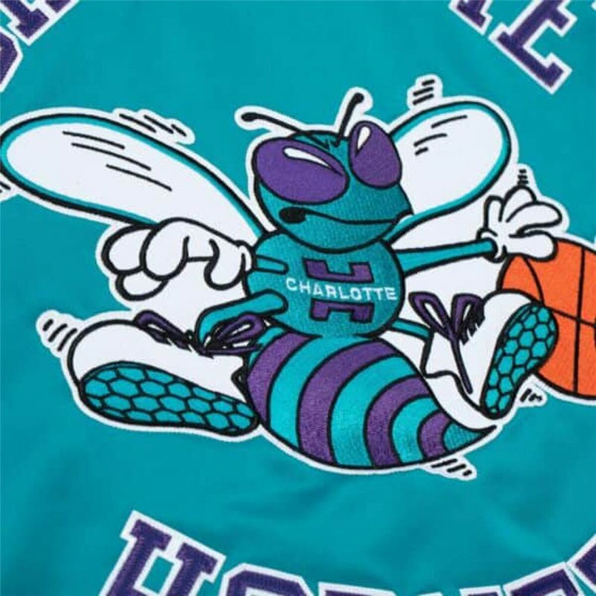 Мужская спортивная куртка Mitchell & Ness Charlotte Hornets Синий-4
