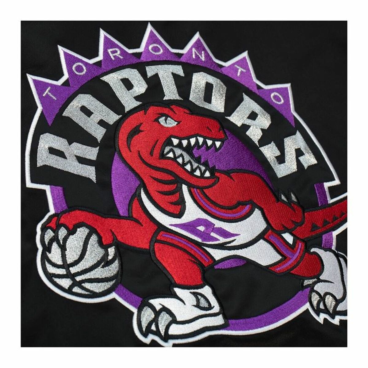 Мужская спортивная куртка Mitchell & Ness Toronto Raptors Чёрный-4