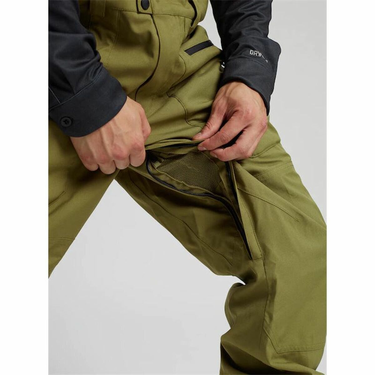 Snow Pants Burton Olive Oil Men's-7