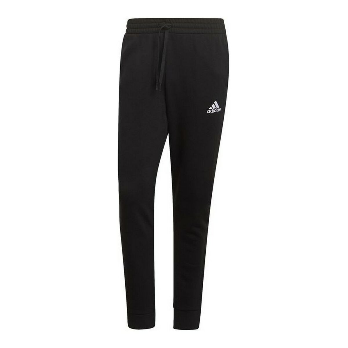 Adidas Essentials Fleece Regular Fit Black Men's Long Sweatpants-2