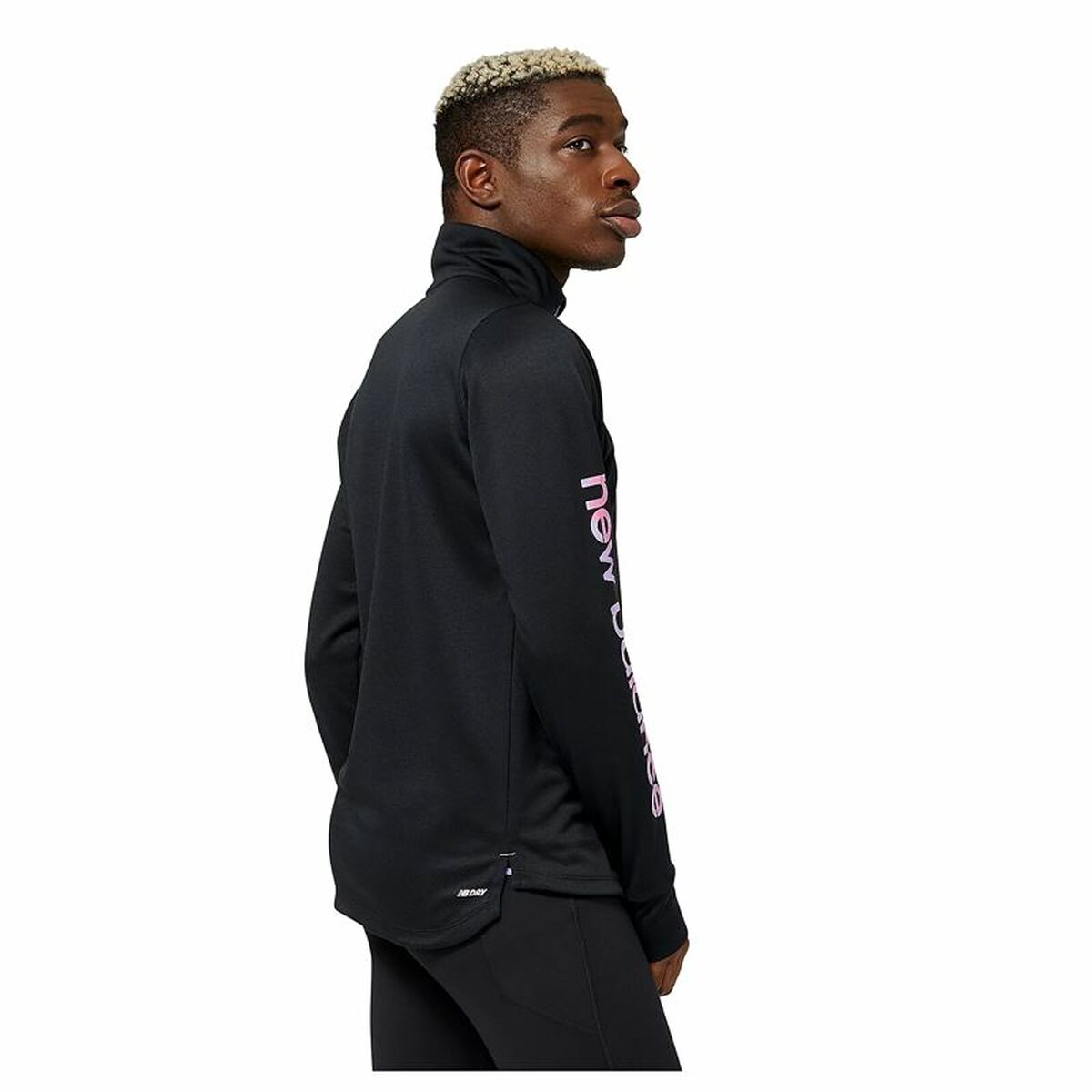 Толстовка без капюшона мужская New Balance Impact Run AT Чёрный-2