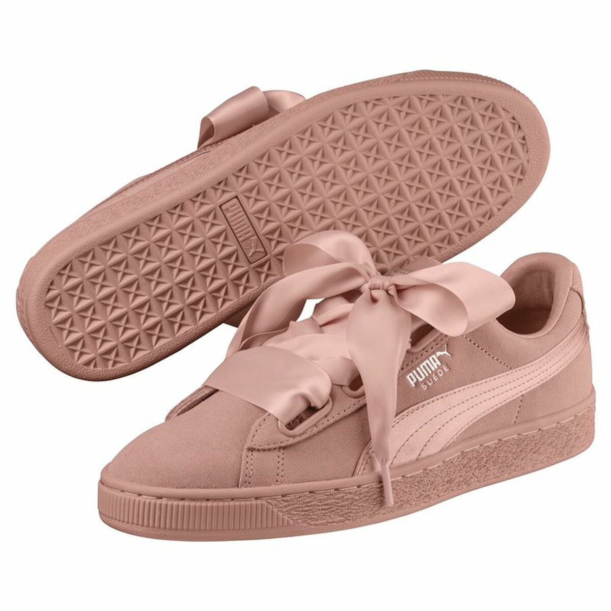 Женские спортивные кроссовки Puma Suede Heart Ep Жёлтый-4