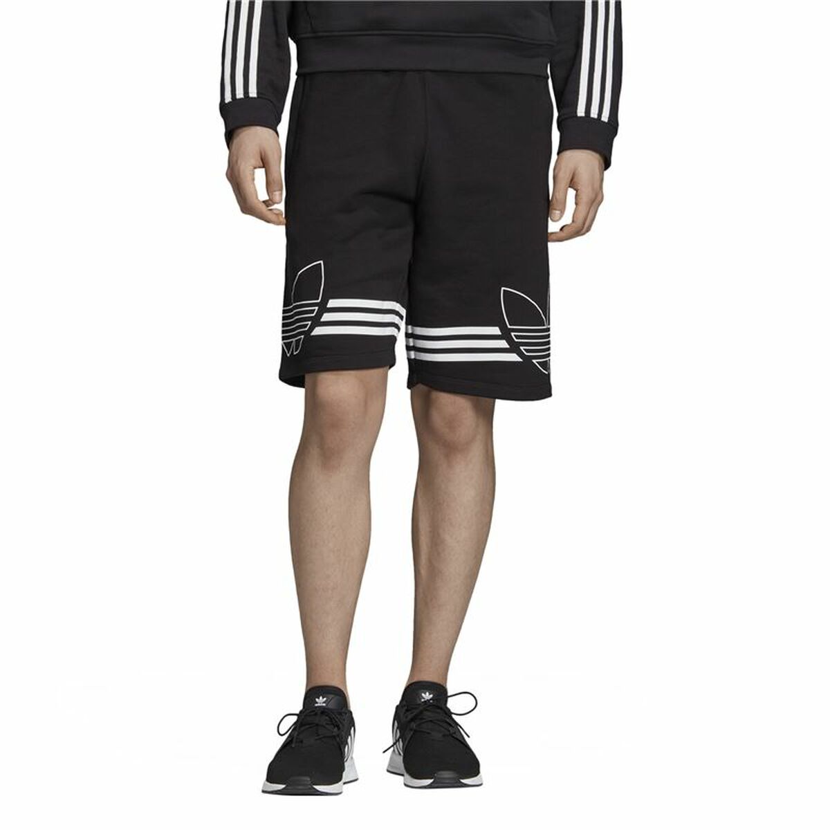 Спортивные мужские шорты Adidas Outline Чёрный-3