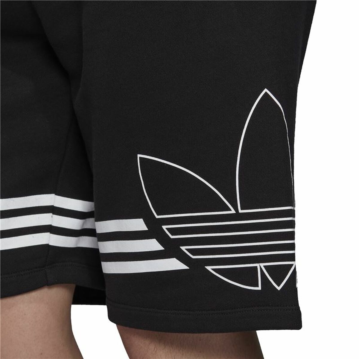 Спортивные мужские шорты Adidas Outline Чёрный-7