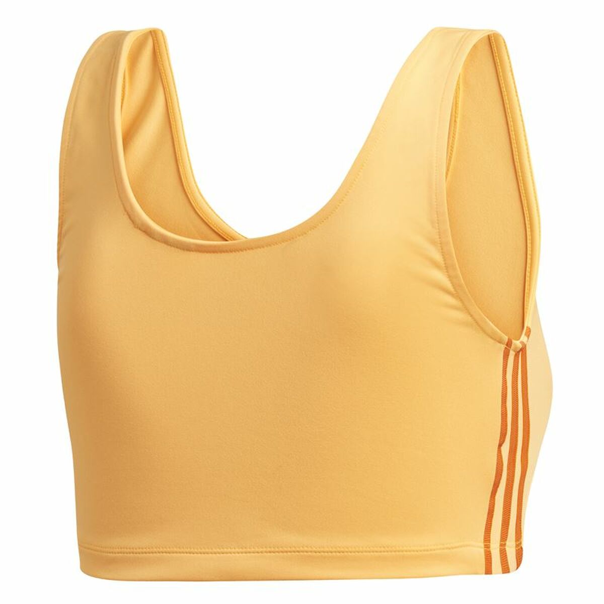 Спортивный бюстгальтер Adidas 3 stripes Позолоченный-3