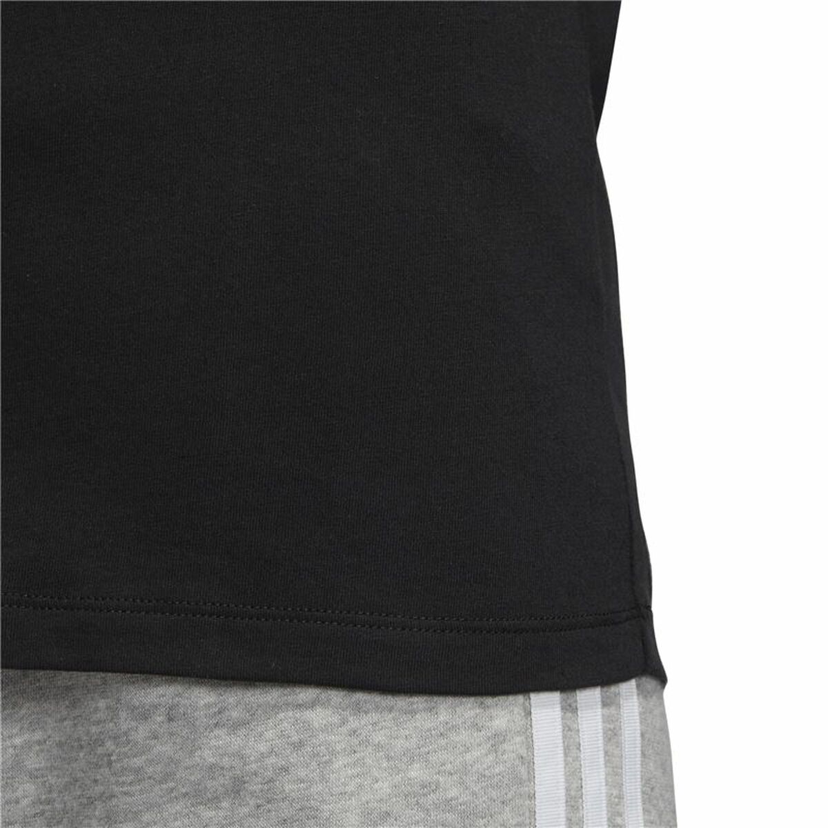 Футболка с коротким рукавом женская Adidas 3 Stripes Чёрный-4