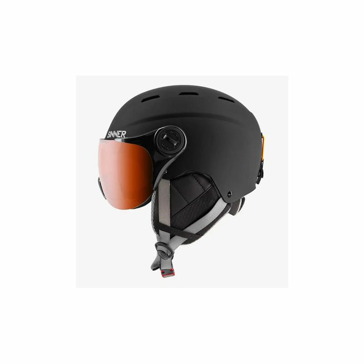 Лыжный шлем Sinner Typhoon Visera Чёрный Унисекс 59-61 cm-2