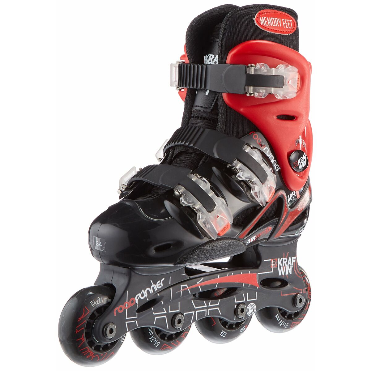 Одноосные ролики Redipro Krafwin Road Runner Красный-2