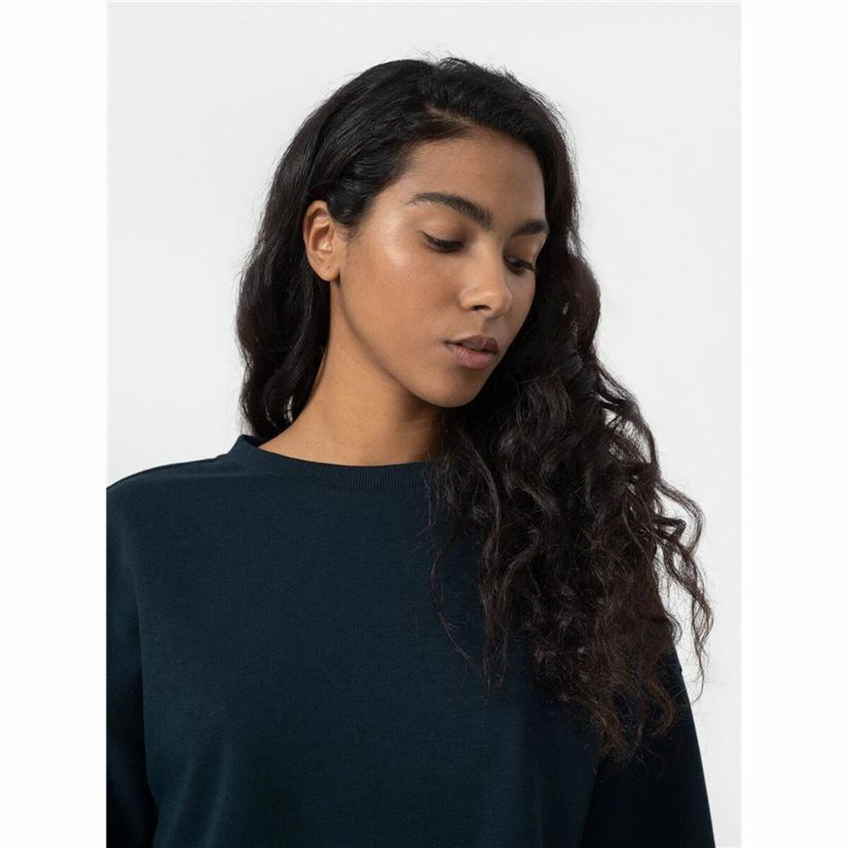 Sweat-shirt sans capuche femme 4F Noir-5