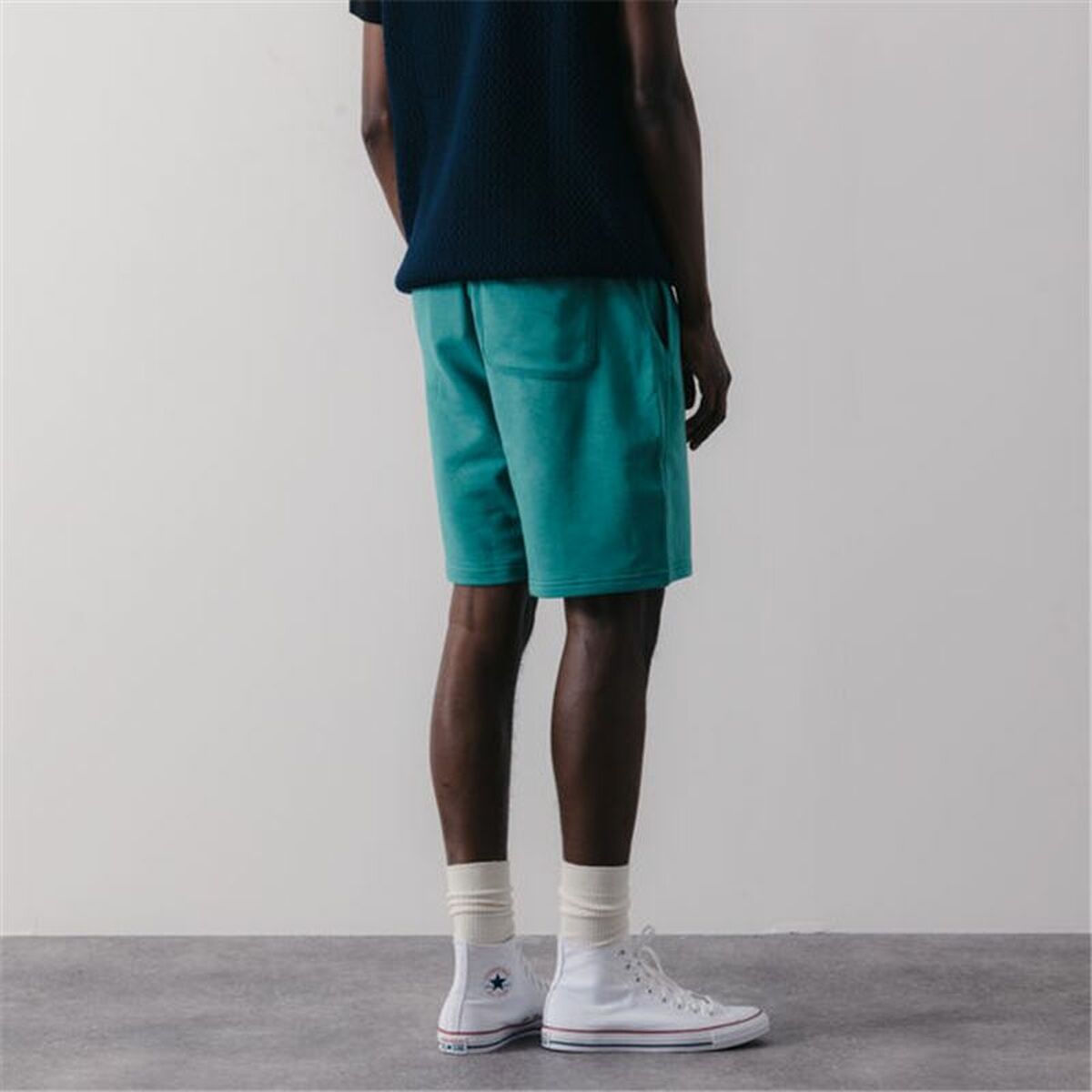 Спортивные мужские шорты Converse Classic Fit Wearers Left Star Зеленый-2