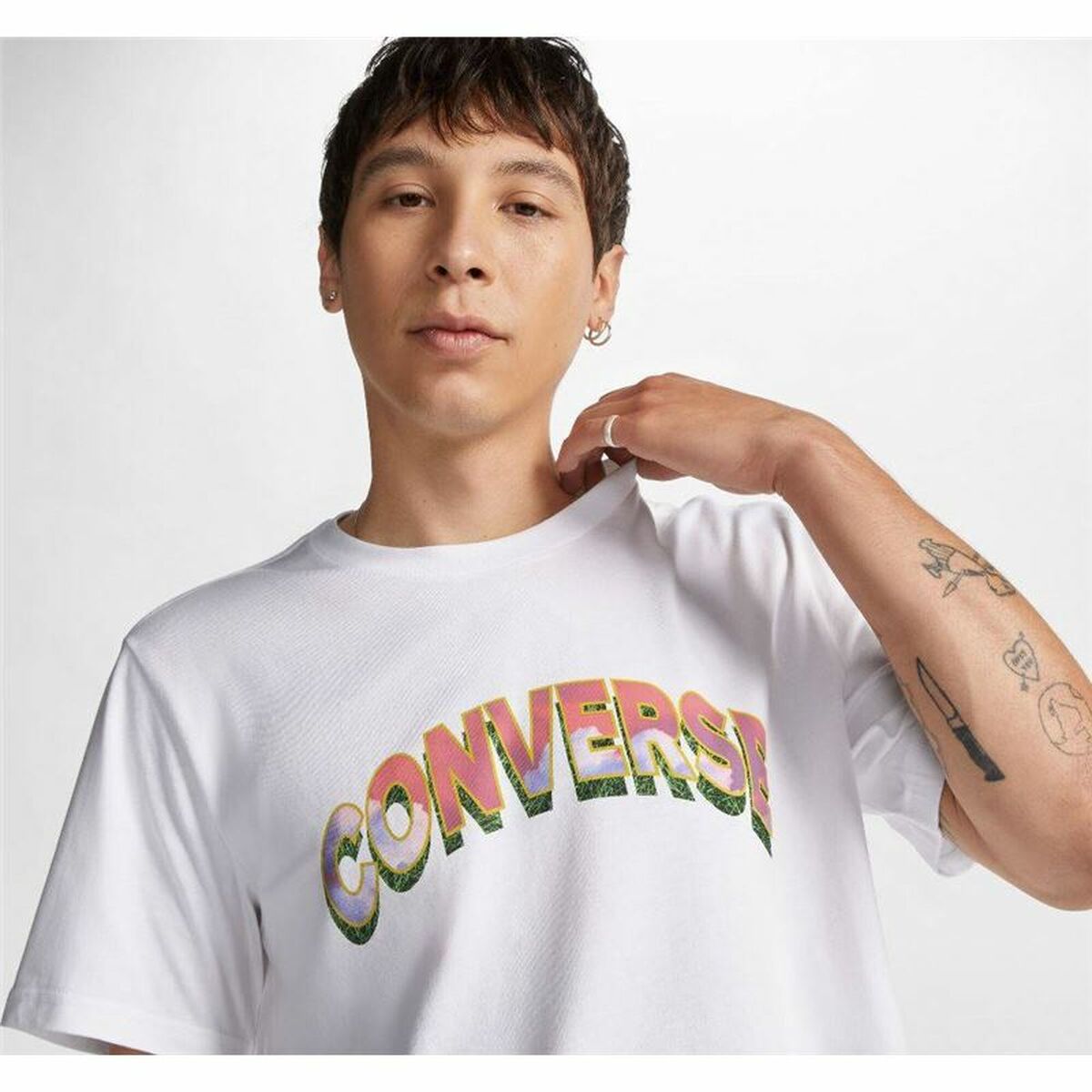 短袖球衣男子Converse Mirror White-4