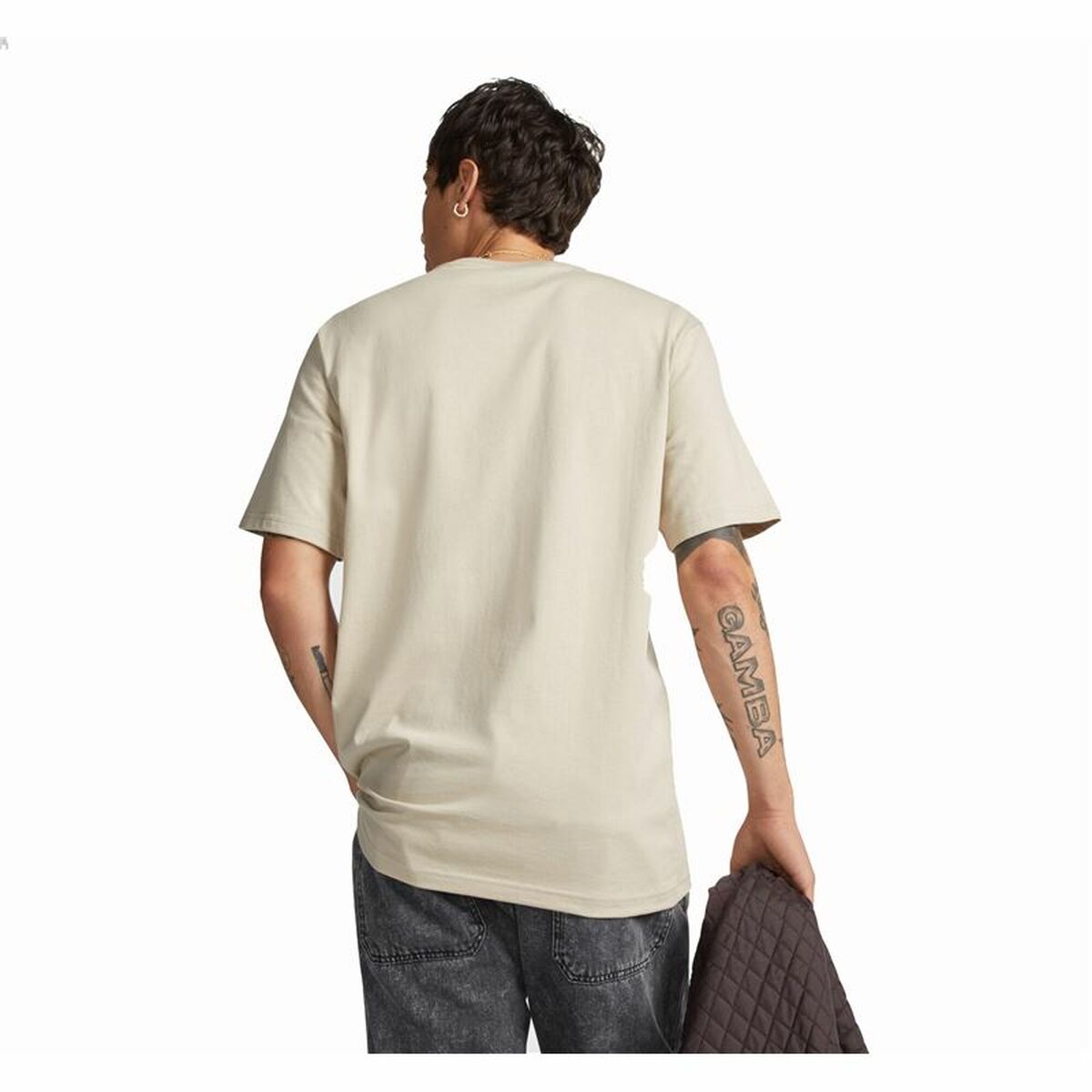 Converse Classic Fit Left Chest Star Chevron米色短袖男女通用T恤-2