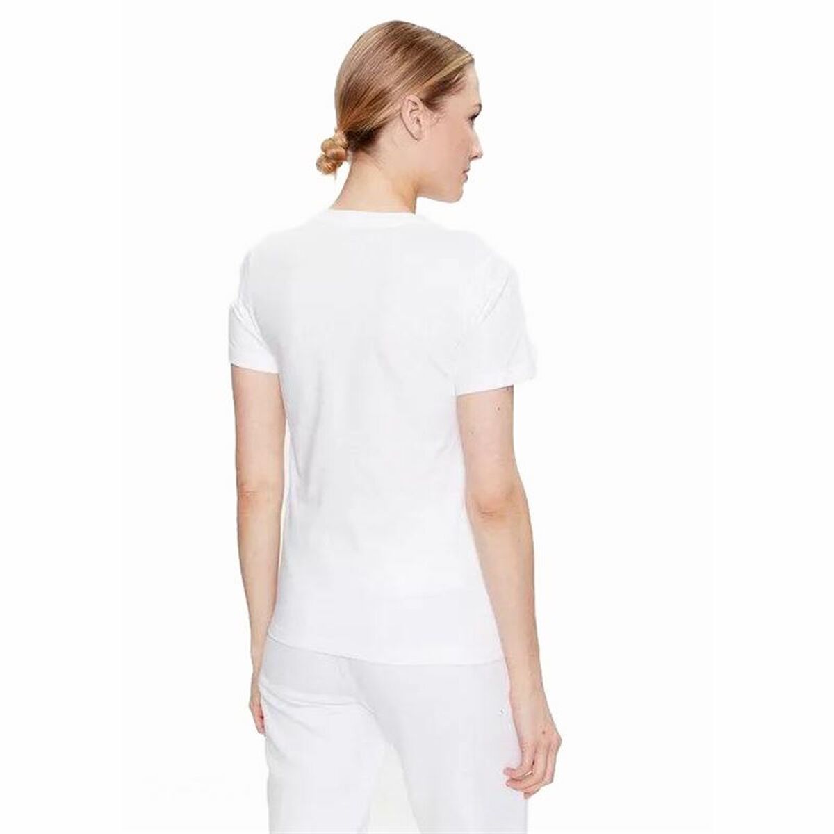 Women's Converse Seasonal Star Chevron Short Sleeve T-Shirt White-2