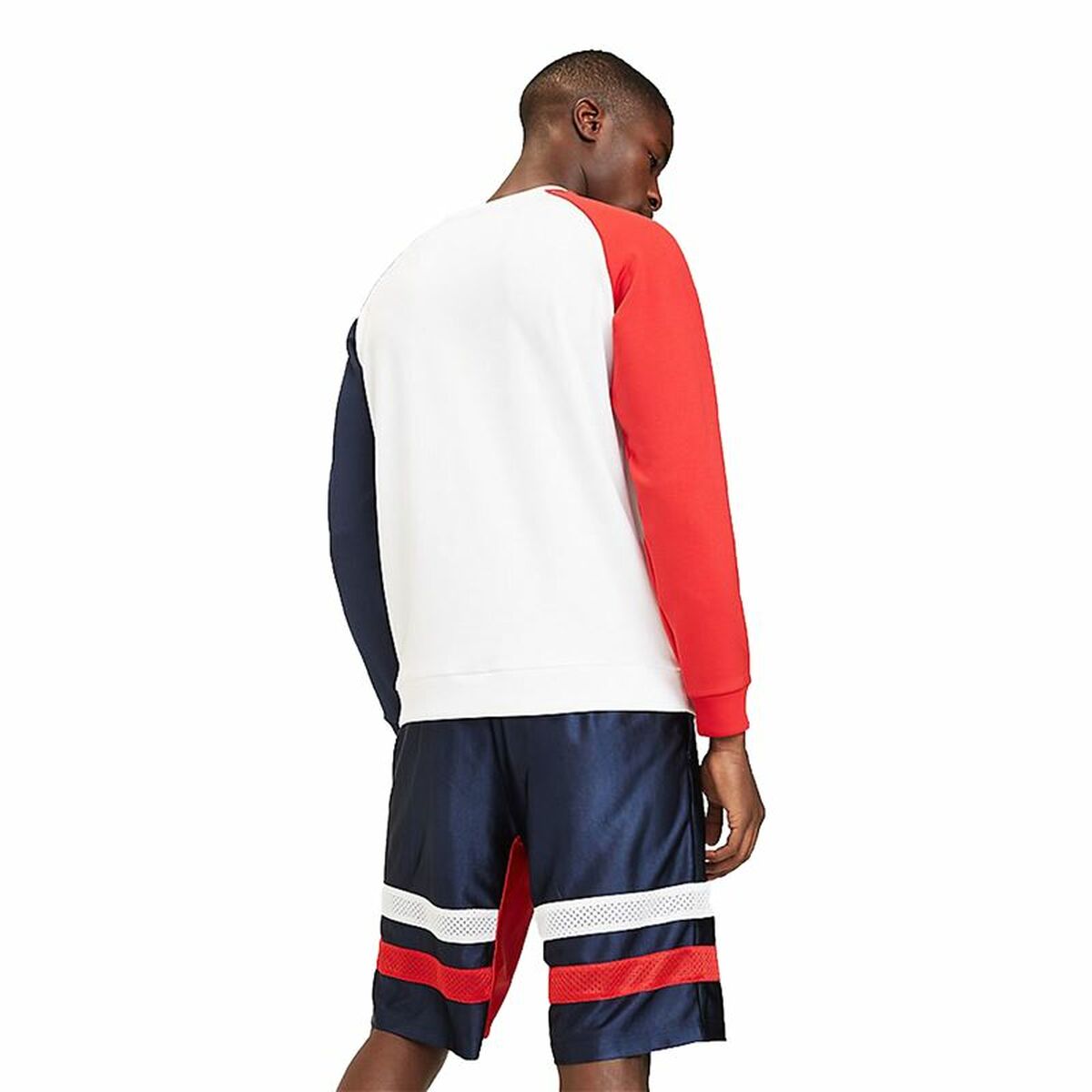 Felpa senza cappuccio uomo Tommy Hilfiger Knit Crew Bianco-4
