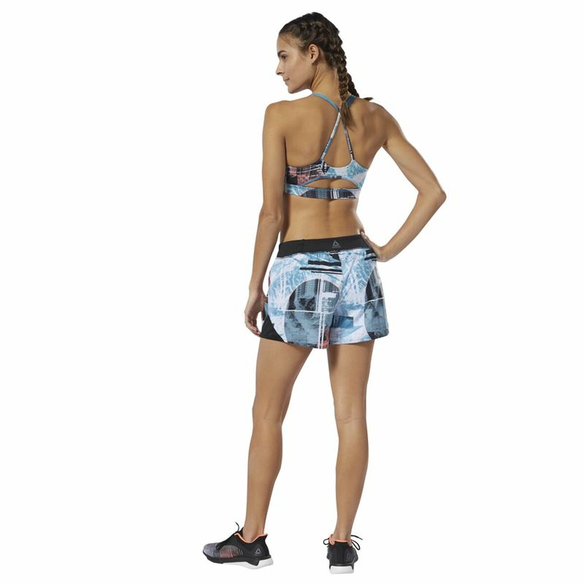 Спортивные женские шорты Reebok Wor Moonshift Небесный синий-3