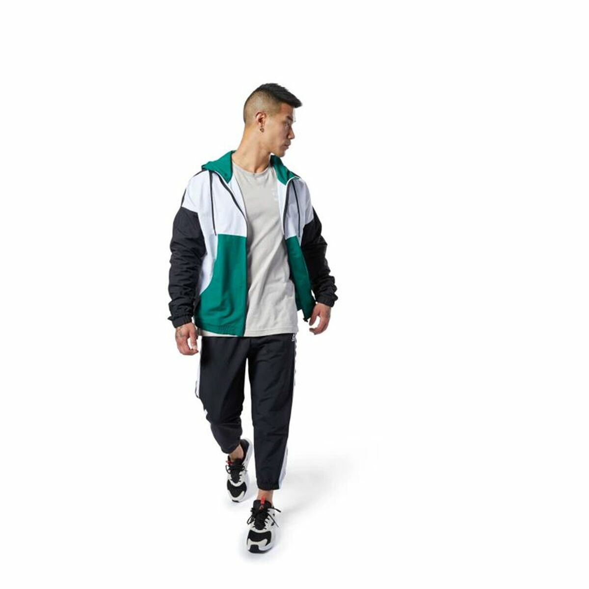 Мужская спортивная куртка Reebok Meet You There Woven Зеленый-3