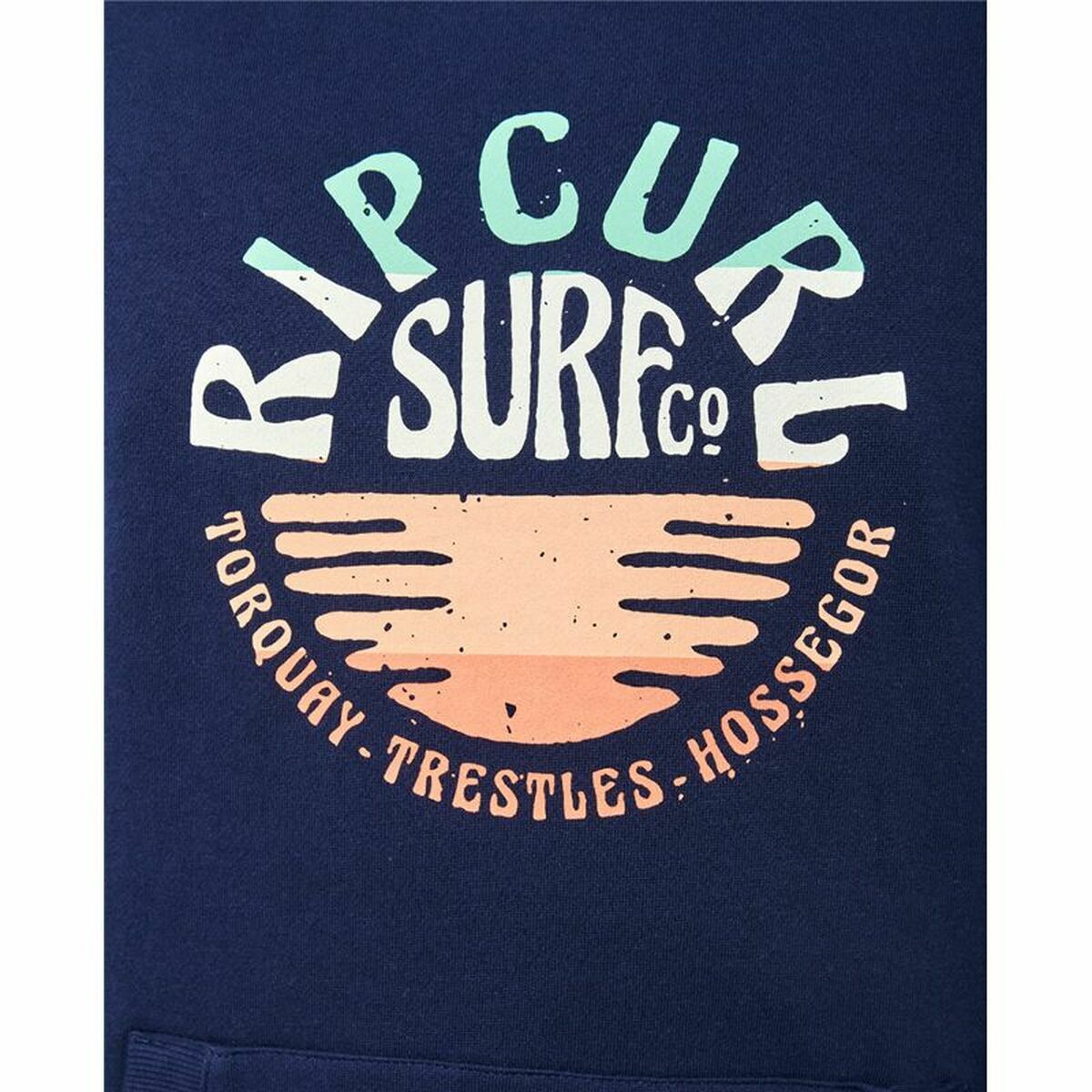 Толстовка с капюшоном мужская Rip Curl Down The Line Pop Over Темно-синий-5