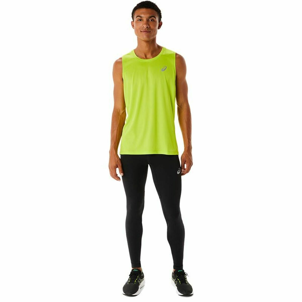Мужская футболка без рукавов Asics Core Singlet Жёлтый-4