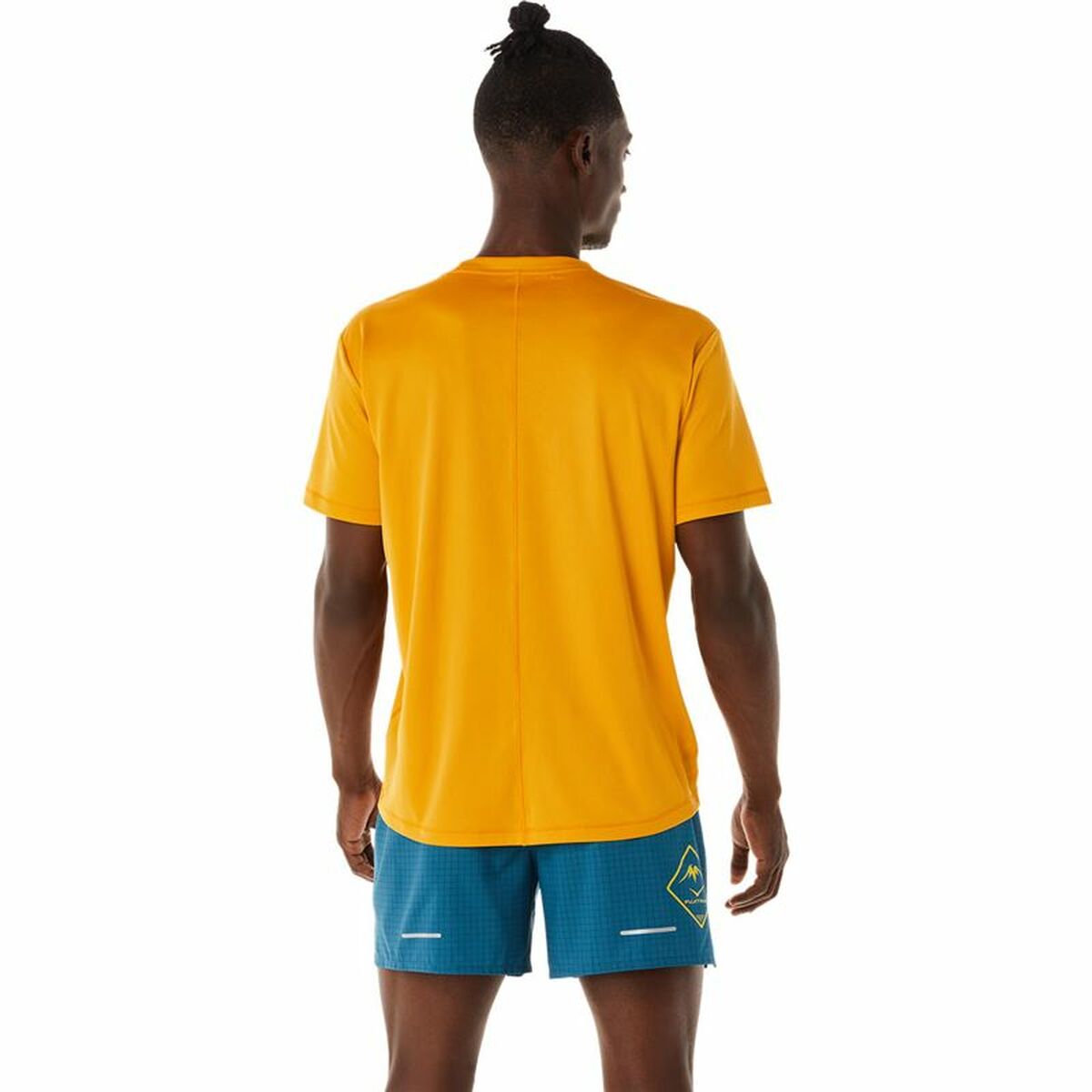 Футболка с коротким рукавом мужская Asics Fujitrail Logo Оранжевый-2