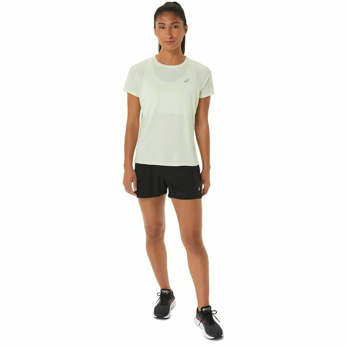 短袖女子Asics Core Aquamarine T恤-6