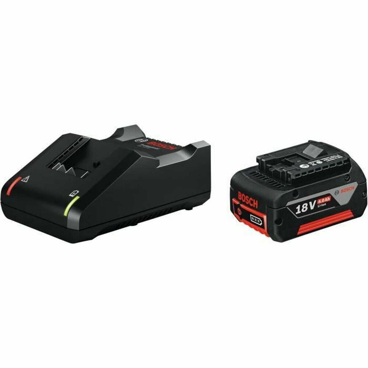 Şarj cihazı ve pil seti. BOSCH 4 Ah 18 V